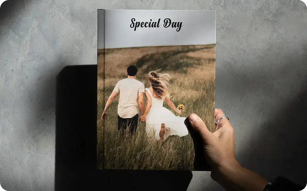 Beautiful couple walking in a field for a special moment.