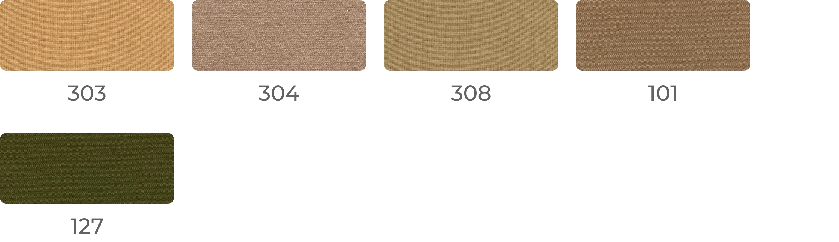 Close-up of various cover materials for furniture and decor.